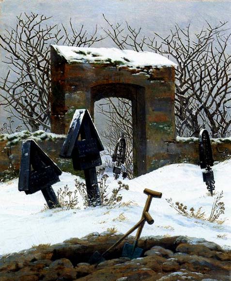Graveyard under Snow